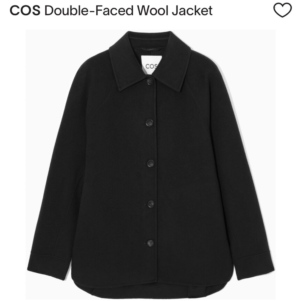 Cos double faced wool jacket xs